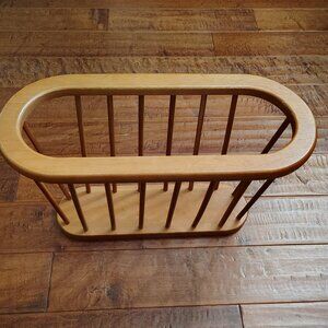 Light Colored Wood Umbrella Stand